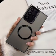 Case SAMSUNG S25 S25 PLUS S25 ULTRA Magsafe Magnetic Luxury Matte Plate Camera Cover Hybrid
