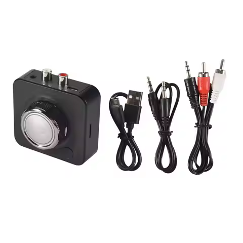 Bluetooth 5.0 Audio Receiver 3D Stereo Wireless Adapter TF Card RCA 3.5Mm 3.5 AUX Jack For Car Wired