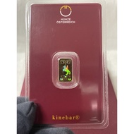 Austria Pure Gold 9999 International 1g Phantom Knight Bar Gift Collection With Exquisite Box