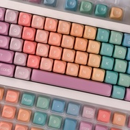 Macaron Keycap 120 Keys MOA Profile PBT Concise Dye Sublimation Wooting Aula F75 RK100 Mechanical Ke