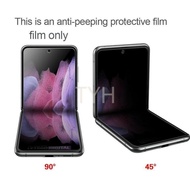 ฟิล์มป้องกันความเป็นส่วนตัวสำหรับ Samsung Galaxy Z Flip5  Flip3 Flip4พับหน้าจอฟิล์มป้องกันดวงตาบางเฉียบไฮโดรเจลป้องกันหน้าจอ