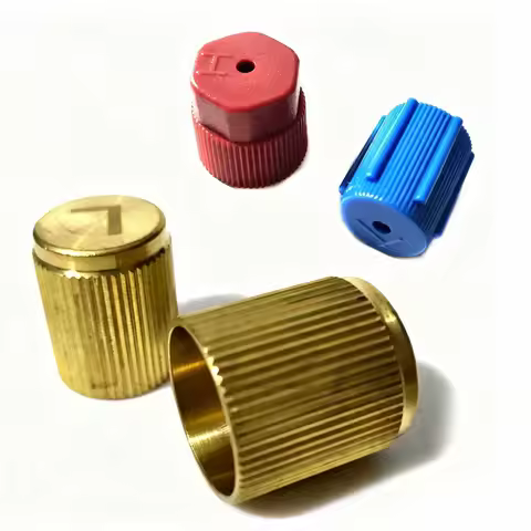 M8X1 Car A/C System Charging Port Service Cap R134a High Low Side Caps Red Blue AC Caps Air Conditio