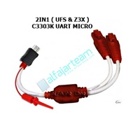 Cable SAMSUNG UART MICRO C3300K / C3303K 2IN1 ( Z3X / UHS) DITS