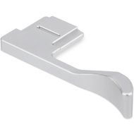 Haoge ที่วางนิ้วหัวแม่มือโลหะมือจับสำหรับ RICOH GRIII GR3 Griix GR3X HDF อุปกรณ์เสริมกล้องเงินรองเท้