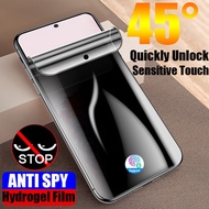 Soft Privacy Protective Film For Samsung Galaxy Note 20 Ultra 5G Note 10 Plus 9 8 Note20 Note10 Note9 Note8 Hydrogel Film Full Cover Antispy Anti Spy Peeping Screen Protector Not Glass