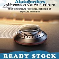 Automatic Fragrance Dispenser Light-sensitive Car Air Freshener Ufo Shape Solar Power Car Air Freshener Aromatherapy Perfume Diffuser Southeast Asian Buyers' Favorite