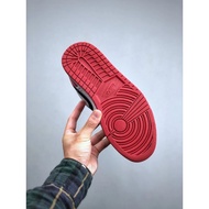 【Free Gifts】UA Black Red Air Jordan 1 Low “Black Toe” Basketball Shoes For Men Sneakers For Women AJ