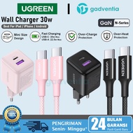 UGREEN Dual Port USB Charger Adapter Head A + USB Type C Fast Charging 30W 35W iPad iPhone Android