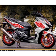 COVERSET ORIGINAL HONDA VARIO 160 API AND CUSTOM SIAP STICKER