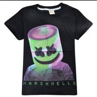Boy Tshirts DJ Marshmello Tshirts Black Tops Kids Tee