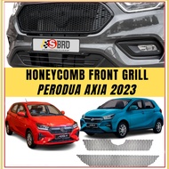 Perodua Axia 2023 (GEAR UP & NO GEAR UP) Ready Cut Honeycomb Grill Full Set Top Bottom
