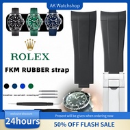 20mm Silicone Rubber Watch Band for Rolex Submariner Daytona Explorer GMT – Soft Durable Replacement