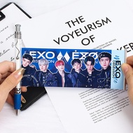 EXO Kpop Idol Team Band Merch La La Bi Gel Pen Photo Double Printed Ying Yuan 明星团体周边应援拉拉笔中性笔