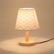 吉星簡約創意臥室床頭燈木頭臺燈書桌燈座燈罩底座燈頭現代溫馨燈飾具