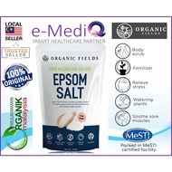 Epsom Salt Pure Magnesium Sulphate Food Grade Detox by Organic Fields (400g) (Exp: Sep/2026)
