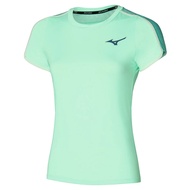 Mizuno | เสื้อยืดแขนสั้นสำหรับผู้หญิง ช่วยลดหุ่นและระบายอากาศได้ดี