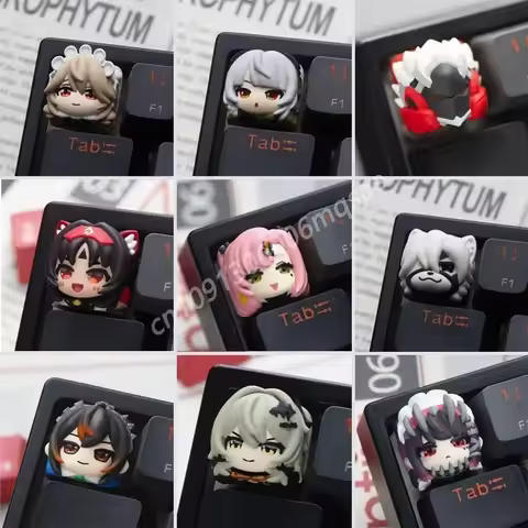 Zenless Zone Zero Series Keycaps Resin Ellen Joe Nekomiya Mana Von Lycaon 3D Handmade Artisan Keycap