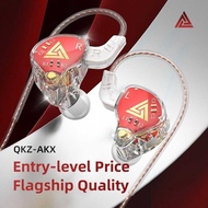 QKZ AKX 3.5mm wired in-ear headphones, IEM HiFi monitoring headphones, dynamic driver earbuds, noise