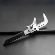 DEFICIT 10/12/15inch Right Angle Wrench Adjustable F-Type Wide Jaw Opening Spanner Durable Repair To