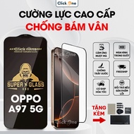 Oppo A97 5G transparent tempered glass, full screen, anti-scratch nano, anti-blue light - Clickone