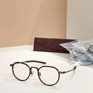 [High Quality] 999.9 Glasses S-990T Pure Titanium Retro Round Fashion Glasses Frame Optical Frame Su