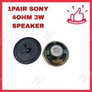 (S16) 1PAIR SONY 4OHM 3W SPEAKER