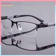 Half Frame Metal Reading Glasses Beautiful High-End Transparent Glasses Reading Glasses with Power -