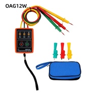 OAG12W Phase Sequence Meter, Buzzer 20Hz-400Hz Phase Rotation Tester, Professional Portable SM852B L