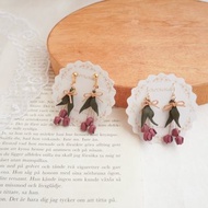 鬱金香花束 耳夾 (耳針)