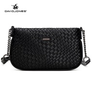 David Jones Paris women shoulder bag pu leather female crossbody bag