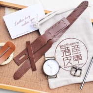 手錶帶 好好縫 皮革材料包 內附日本機芯錶玉 免費刻字 手工包 情侶禮物 簡約實用 意大利皮 植鞣革 皮革DIY 真皮 牛皮 客製化 情人節禮物