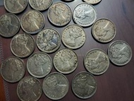 香港一毫銀幣(見辮好品)