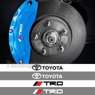 6pcs/set Vinyl Car Brake Caliper Sticker Auto Wheel Decal Badge Decoration Accessories for Toyota TRD Alphard Sienna FJCruiser Hiace