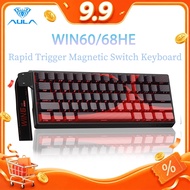 AULA WIN60/68HE Magnetic Keyboard RT Gaming Wired RGB Hot-swap 8kHz low latency Mechanical Keyboard