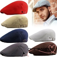 CHIHIRO11Z9D Beret Hat Men Newsboy Style Adjustable Golf Hat