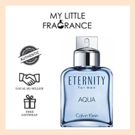 100ml/200ml Calvin Klein Eternity Aqua EDT Eau de Toilette Men Man Blue CK [Authentic Original BNIB Perfume Fragrance]