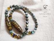 晶晶工坊*Love2hm 【九天】- 九眼天珠/青金石/藥珀/綠松石