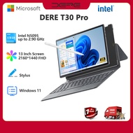 【New Arrival 2023】DERE T30 PRO 2-in-1 Laptop 13 inch 2K IPS Touch Screen Tablet PC/Magic Keyboard + 