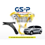GSP - Toyota Avanza F651 F653 1.3L F652 F654 1.5L 2012y" - 2021y" Front LH / RH Lower Arm With Bush 