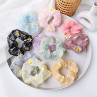 Korean Daisy Flower Scrunchies Daisy Flower Hair Ties
