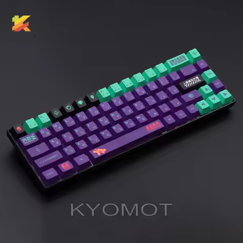 KYOMOT 156 Keys EVA 01 Keycaps Anime Game Keycap Cherry Profile PBT Dye Sub For MX Switch DIY Layout