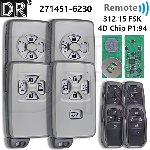 Great 4D Chip 312.15 FSK Board: 271451-6230 Car Remote Key For Toyota Estima RAV4 Alphard ISIS Vellf