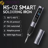 JEROMY Portable Soldering Iron Kit, HS-02A Smart Sleep Smart Digital Soldering Pen, IPS Color Displa