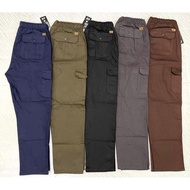 Men's cargo pants 6 pockets + plus size