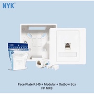 Wall Face Plate Socket Lan Modular Rj45 1 Port