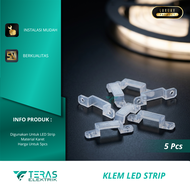 Klem led strip selang 220V penjepit lampu led strip bonus sekrup