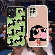 O-10 Power Girls Casing for Samsung Galaxy A22 A12 5G Black and White