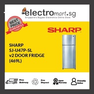 SHARP SJ-U47P-SL 2-DR FRIDGE (469L)