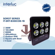 INTERLUC 300 WATT SPOTLIGHT IT-SRT-B300COB-1B 6000K OUTDOOR IP66 SNI