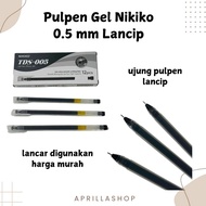 (12 Pens) Nikiko 0.5mm Pointed Gel Pen Gel Pen/ Nikiko TDS-005 Pen/